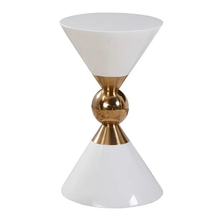 Modern Living Room Side Table Furniture Stainless Steel Marble Top Round Tea Table