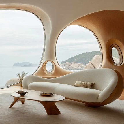 Luxuriöses italienisches Design, modernes geschwungenes Sofa im nordischen Stil, Hotelmöbel und Wohnzimmer-Sofa-Set