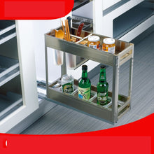 Load image into Gallery viewer, Stainless steel storage basket for removable kitchen shelf.
