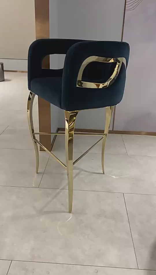 Dining Room Furniture Luxury Velvet Chair Frame Upholstery Chair with Stainless Steel High End Customized Home Furniture Modern