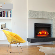 Cargar imagen en el visor de la galería, Electric fireplace decor mirror 3d led steel electric fireplace 26 inch
