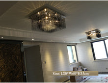 Load image into Gallery viewer, Italy Black Modern Crystal Ceiling Lamp Lights
