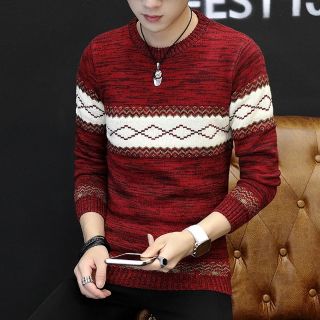 Mens Authentic Knitted Jacket Crew Neck Pullover Sweater Knitted knit High quality from singapore