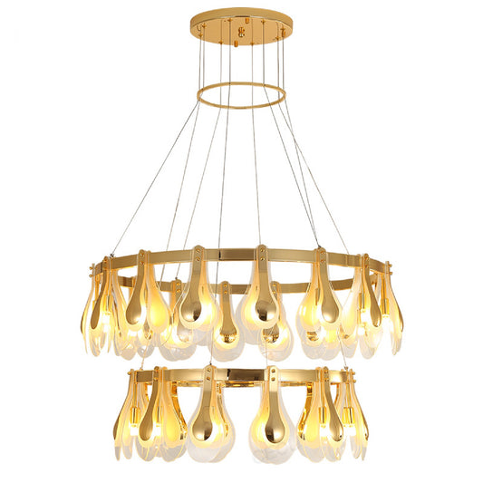 Dining room glass pendant light simple pendant lamp ceiling hanging light