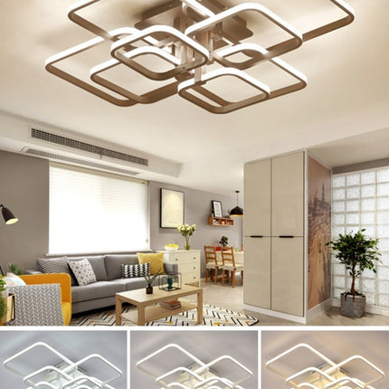 Dimmable Remote Control 8 Heads 108W LED Chandelier Acrylic Lights For Living Room Ceiling Lamp