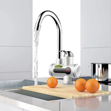 Cargar imagen en el visor de la galería, Instant Heating Electric Faucet Kitchen Household Bathroom Water Heater Hot And Cold Dual Use
