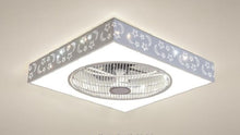 Lade das Bild in den Galerie-Viewer, Ceiling Fan with Led Lights Remote Control with 7 ACrylic Blades..
