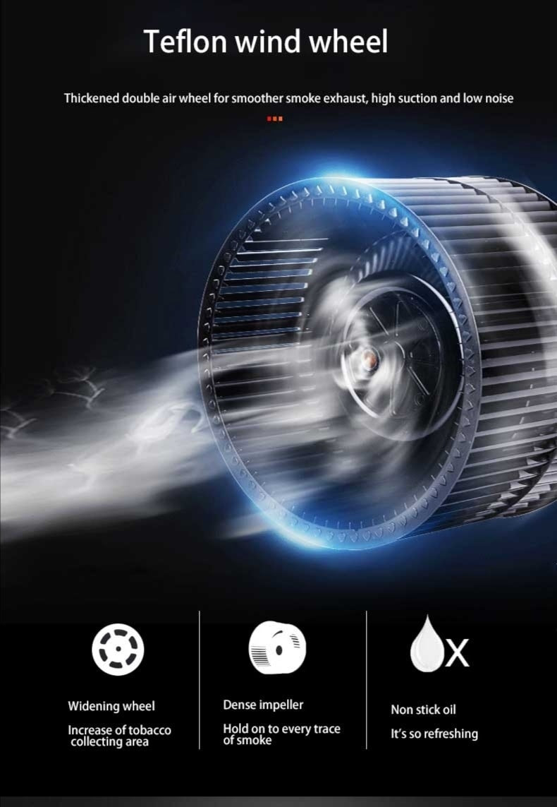 Two Motors Heater Auto Clean Gesture Control Kitchen Exhaust Range Hood Kitchen