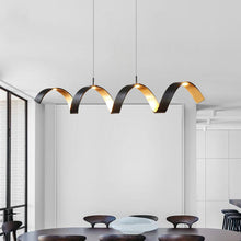 Load image into Gallery viewer, Modern Nordic design aluminum black led pendant light
