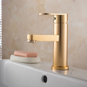 Modern Bathroom Mixed Tap Wash Sink Basin Faucet Copper