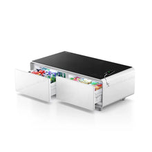 Load image into Gallery viewer, smart coffee table mini with wireless charging and boiler fridge and freezer function
