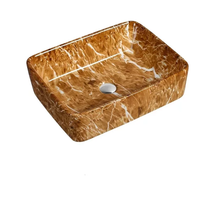 Marble color basin ceramic table top basin price