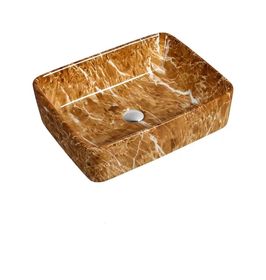 Marble color basin ceramic table top basin price