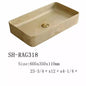 high quality factory washroom ceramic gold solid surface vanity art wash basin