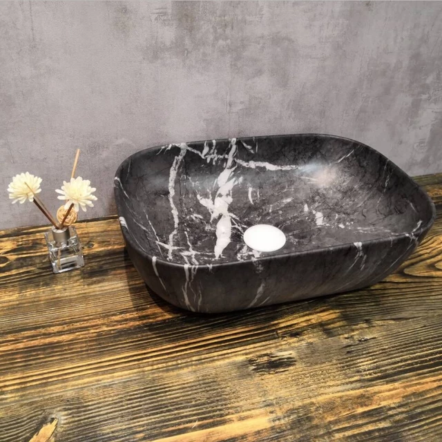 Ceramic Basin Sink Counter top Marble Style
