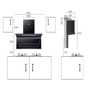 Kitchen Accessories Sensor  Hood Range