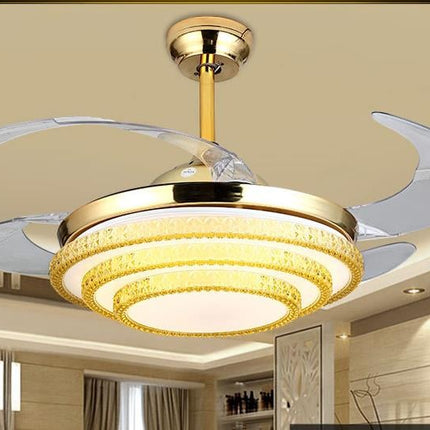 2020 New Design Clear Blades Ceiling Fan With Light And Remote Control