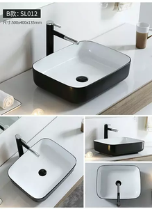 Black and white Ceramic basin