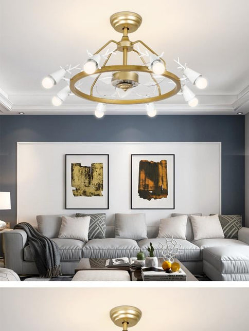 Moderner Deckenventilator mit Beleuchtung