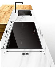Charger l&#39;image dans la galerie, 2 Stove Burner Induction built-in desktop double induction cooker portable stove cooktop
