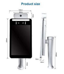 Touchless Stand Automatic Hand Sanitizer Dispenser Stand Liquid Soap Dispenser with Face Recognition Thermometer