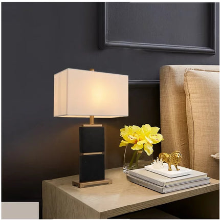 Mid Century Modern Gold Criss-Cross CERAMIC LED light Table Lamp