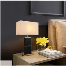 Load image into Gallery viewer, Mid Century Modern Gold Criss-Cross CERAMIC LED light Table Lamp
