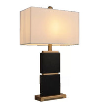 Cargar imagen en el visor de la galería, Mid Century Modern Gold Criss-Cross CERAMIC LED light Table Lamp
