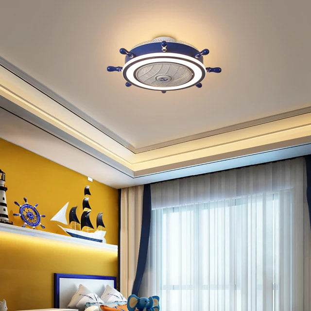EUROPEAN CEILING LAMP WITH FAN