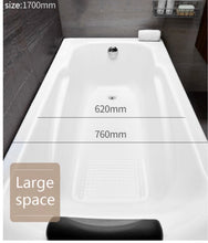 Load image into Gallery viewer, freestanding short 2 sided skirt acrylic common corner simple square shape spa bathtub
