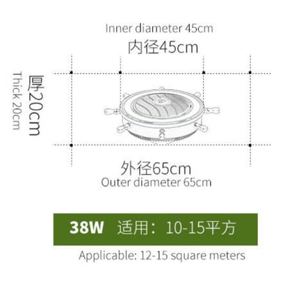 EUROPEAN CEILING LAMP WITH FAN