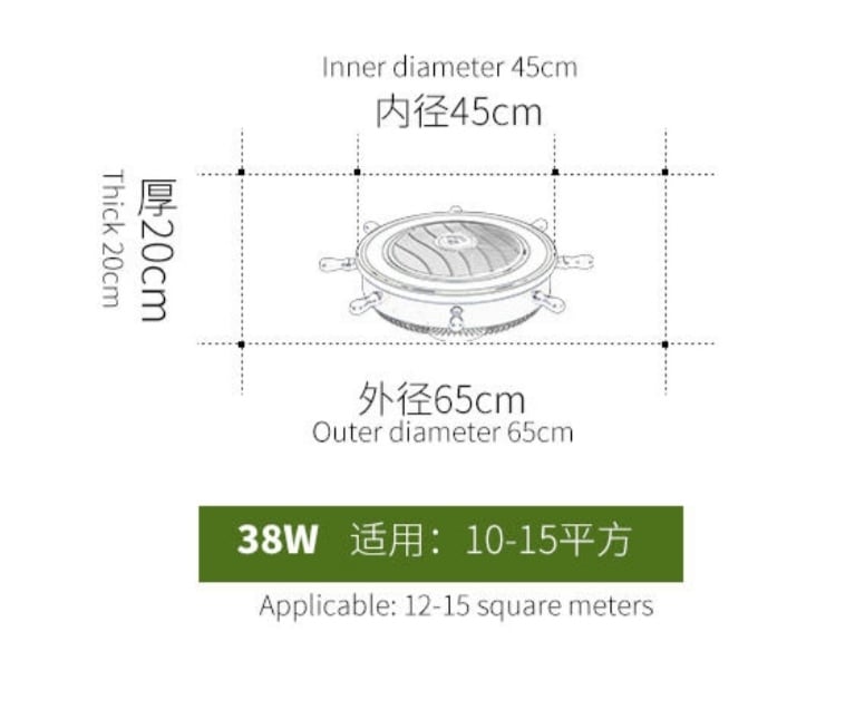 EUROPEAN CEILING LAMP WITH FAN