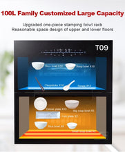 Load image into Gallery viewer, Built In Sterilizer Utensils for Plates, Cups, Fork and Spoons Cabinet for Kitchen Cabinet
