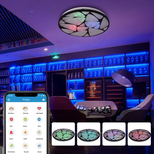 Bluetooth Speaker Led Ceiling Light with App Control