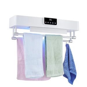 Towel dryer with UV light for disinfectant
