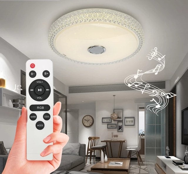 Bluetooth Ceiling Lamp ABS with App Control and Remote Control