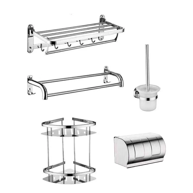 Stainless Steel Bathroom Accessory Set