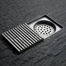 Cargar imagen en el visor de la galería, Stainless Steel Anti-odor Square Shower Floor Drain Quick Drainage Bathroom Floor Trap Grating Strainer
