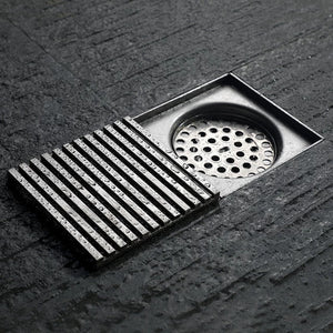 Stainless Steel Anti-odor Square Shower Floor Drain Quick Drainage Bathroom Floor Trap Grating Strainer