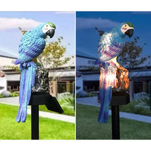 Load image into Gallery viewer, Solar Animal Garden Panel Parrot Made of Resin
