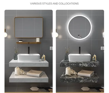 Load image into Gallery viewer, Bathroom Accessories Cabinet with Mirror and Basin
