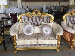 European style luxury hand carved sofa set antique royal