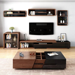 Luxury TV Stand Set with Center Table 6 Sets