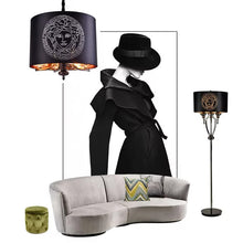 Cargar imagen en el visor de la galería, Luxury Versace Floor Table Beside Lamp
