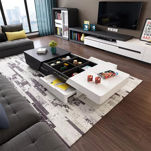 Luxury TV Stand Set with Center Table 6 Sets