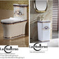 Luxury Ceramic Toilet Set Bathroom Accessories choice of stand alone sink or deck sink