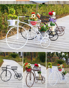 Indoor and Outdoor Creative Metal iron Wire Display Bicycle Flower Pot Stand