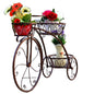 Indoor and Outdoor Creative Metal iron Wire Display Bicycle Flower Pot Stand