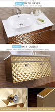 Load image into Gallery viewer, Luxury Gold Edition - BATHROOM CABINET STAINLESS STEEL
