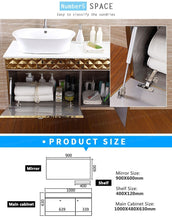 Load image into Gallery viewer, Luxury Gold Edition - BATHROOM CABINET STAINLESS STEEL
